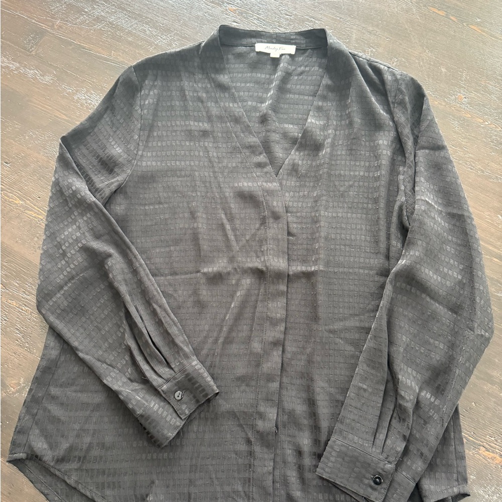 Monday fun black blouse size medium play or work casual fun